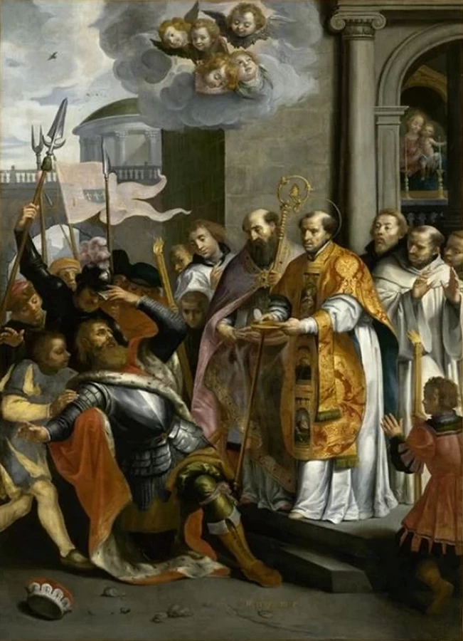Saint Bernard and the Duke of Aquitaine - Musée des beaux, arts de Valenciennes